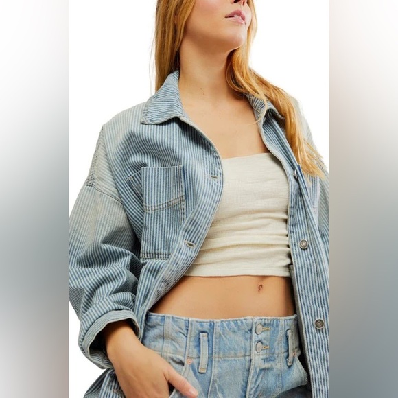 🎉LAST PIECE🎉Free People Madison City Railroad Jacket - Picture 9 of 11